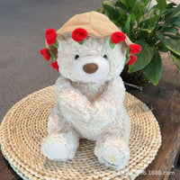 Rose Bouquet Bear Doll Plush Toy