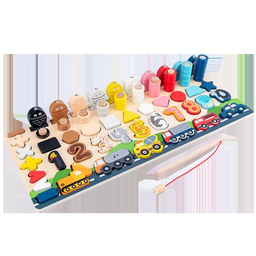 Magnetic fishing puzzle educational toy for kids by Zepivo