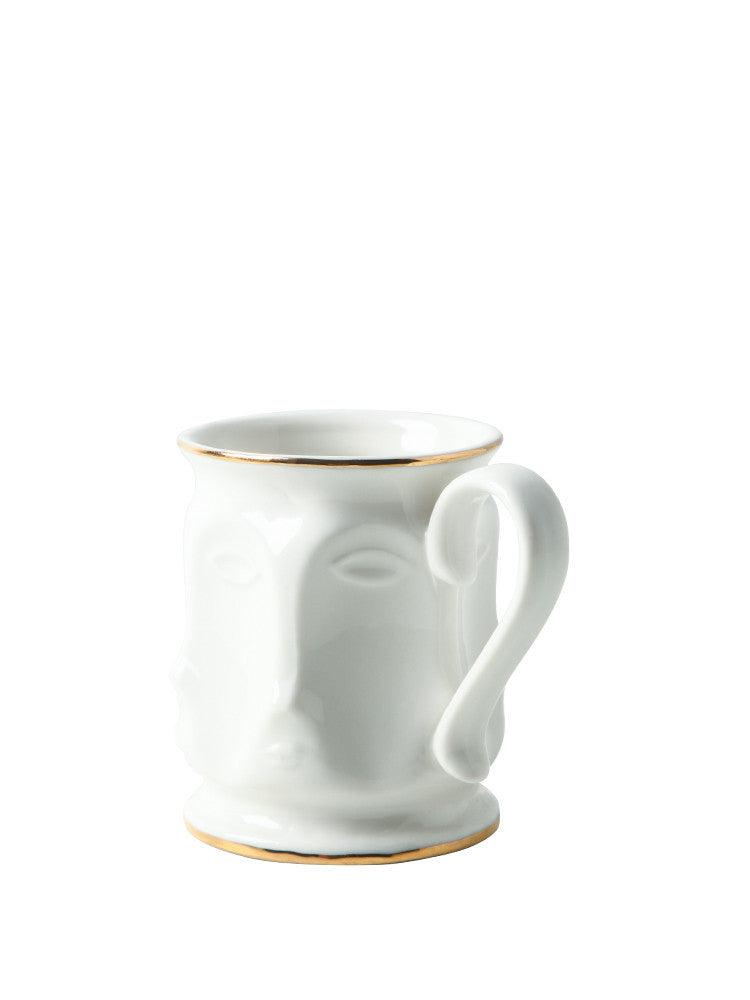 Elegant Nordic Ceramic Face Cup – A Touch of Art in Every Sip