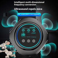 Plug-in 360° ultrasonic mouse repeller for chemical-free indoor pest control