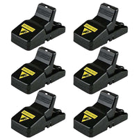 No-touch mouse trap with hygienic hands-free design, 6-pack for rodent control