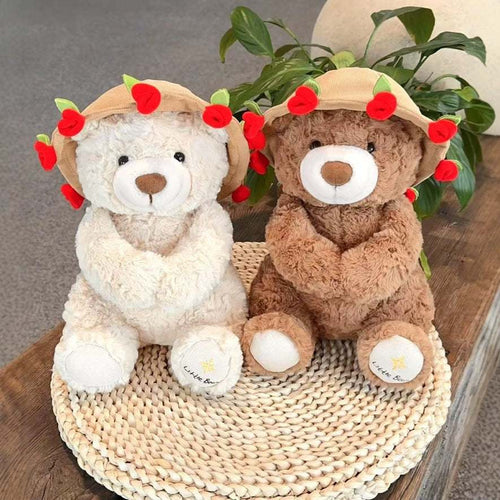 Rose Bouquet Bear Doll Plush Toy