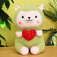 New Heart-hugging Alpaca Plush Toy Cute Sheep Doll Large Pillow Ragdoll Girls' Gifts