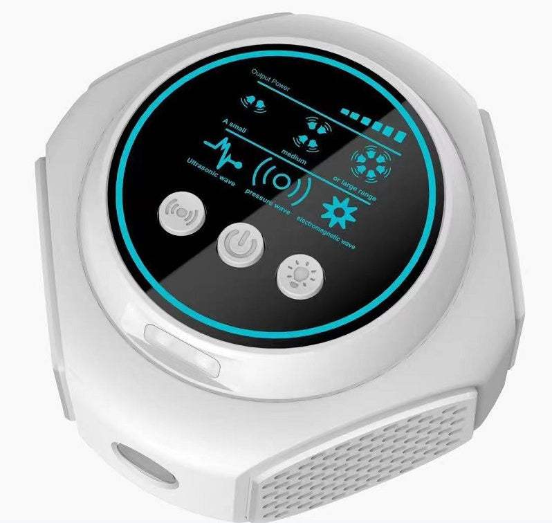 Plug-in 360° ultrasonic mouse repeller for chemical-free indoor pest control