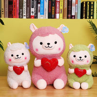 New Heart-hugging Alpaca Plush Toy Cute Sheep Doll Large Pillow Ragdoll Girls' Gifts