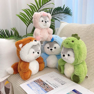 Cute Shapeshift Husky Doll Plush Toy