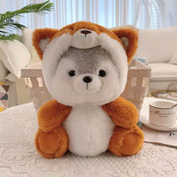 Cute Shapeshift Husky Doll Plush Toy