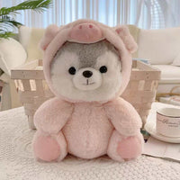 Cute Shapeshift Husky Doll Plush Toy
