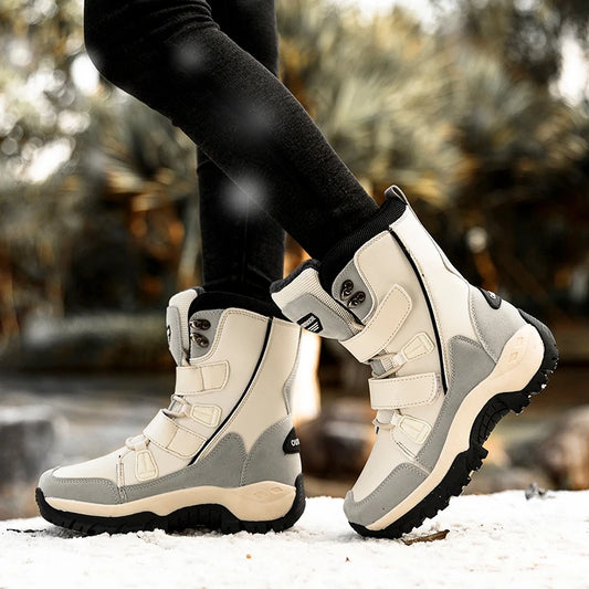 2024 Women's Winter Snow Boots - Warm, Waterproof, Thick Sole Outdoor Sneakers