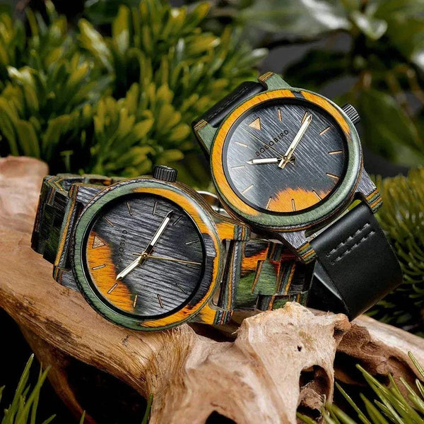 Reloj de cuarzo de madera