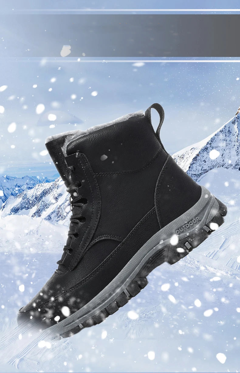 Warm Waterproof Men's Hiking Boots