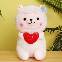 New Heart-hugging Alpaca Plush Toy Cute Sheep Doll Large Pillow Ragdoll Girls' Gifts