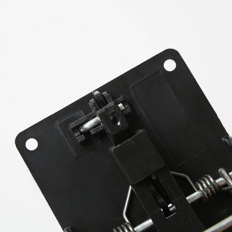 Heavy-duty classic snap mouse trap with wooden base and metal spring for quick rodent control